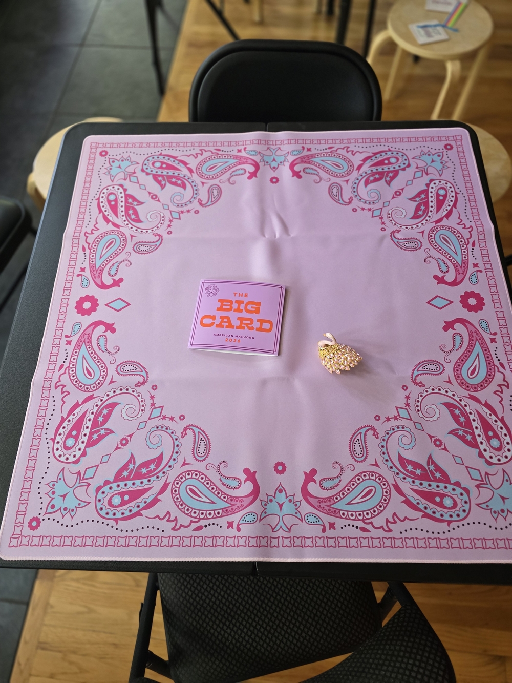 Blue Paisley Bandana Game Mat